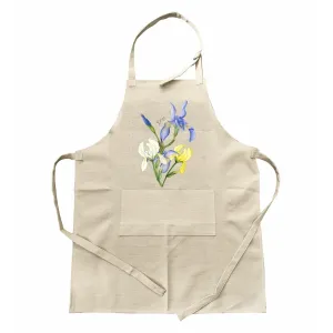 Fartuch z kieszenią - KWIATY | Stylowy dodatek do gotowania