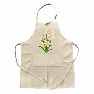 Fartuch z kieszenią - KWIATY | Stylowy dodatek do gotowania