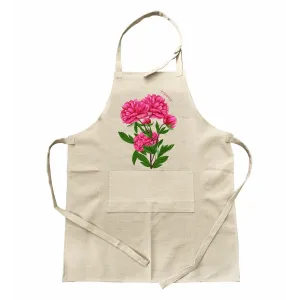 Fartuch z kieszenią - KWIATY | Stylowy dodatek do gotowania