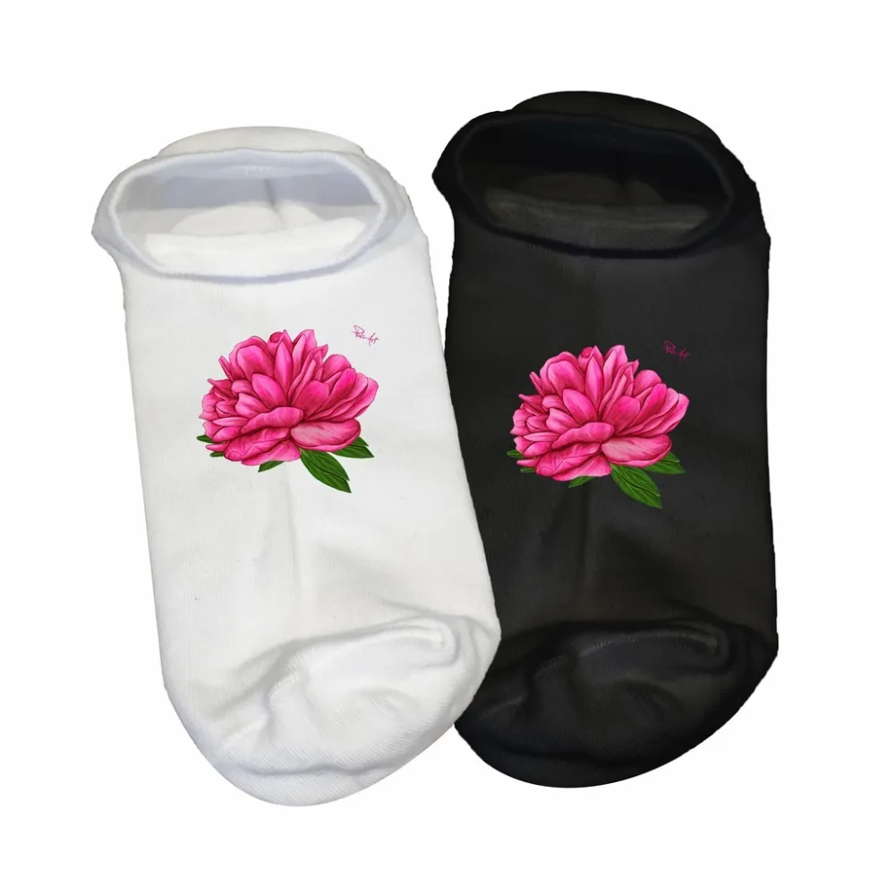 Stopki męskie czarne z kwiatowym wzorem - Zakup teraz!