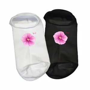 Stopki męskie białe z kwiatowym wzorem - Stylowe i wygodne