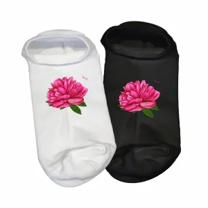 Stopki męskie białe z kwiatowym wzorem - Stylowe i wygodne