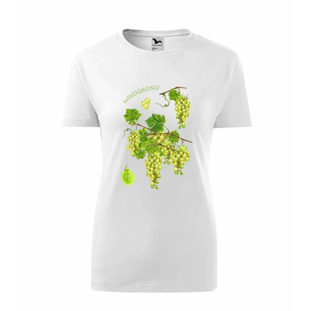 Koszulka Damska Biała Premium - OWOCE | Sklep Odzieżowy On