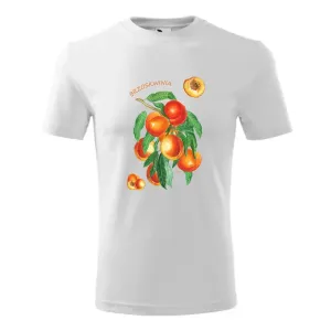 Koszulka Bawełniana Męska Biała - OWOCE | Modna i wygodna