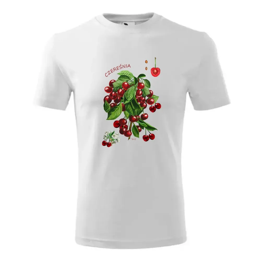 Koszulka Męska Biała Premium - OWOCE