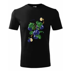 Koszulka Bawełniana Męska Czarna - OWOCE