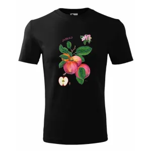 Elegancka koszulka męska w kolorze czarnym - OWOCE