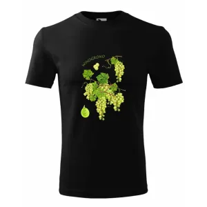 Elegancka koszulka męska w kolorze czarnym - OWOCE
