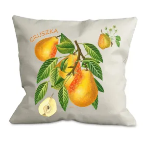 Poszewka bawełniana eco 38x38cm z wkładem - OWOCE | Sklep EkoDo