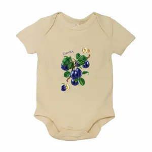 Body dziecięce naturalne z motywem owocowym - Wygodne i urocze