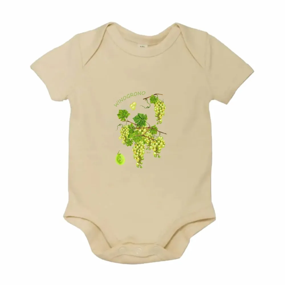 Body dziecięce naturalne z motywem owocowym - Wygodne i urocze
