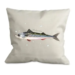 Poszewka bawełniana eco 38x38cm z wkładem - RYBY MORSKIE | Skle