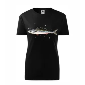 Koszulka Damska Czarna Premium - RYBY MORSKIE | Sklep odzieżowy