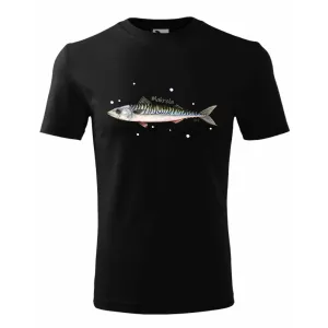 Koszulka Bawełniana Męska Czarna - RYBY MORSKIE | Sklep odzież