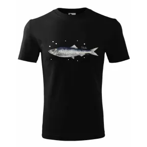 Koszulka Bawełniana Męska Czarna - RYBY MORSKIE | Sklep odzież