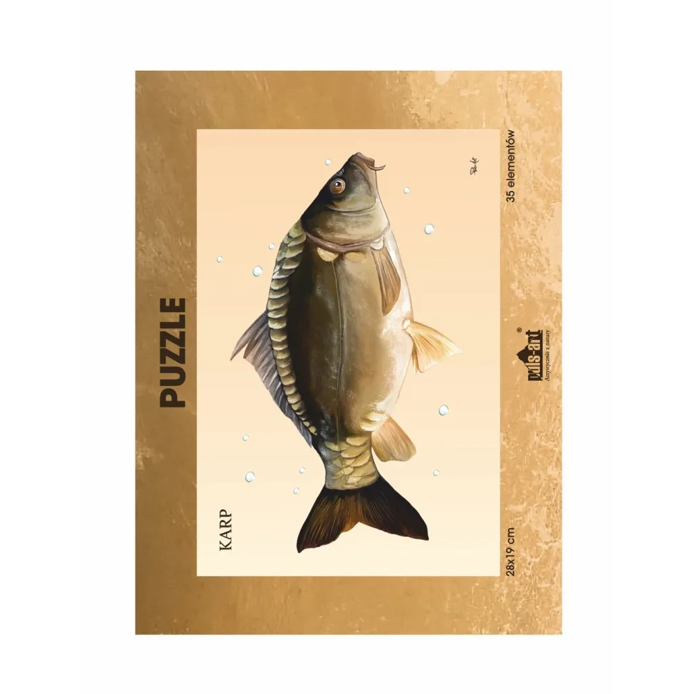 Puzzle 35 elementów z nadrukiem - Ryby Słodkowodne | Sklep Onli