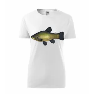 Koszulka Bawełniana Damska Biała - RYBY SŁODKOWODNE