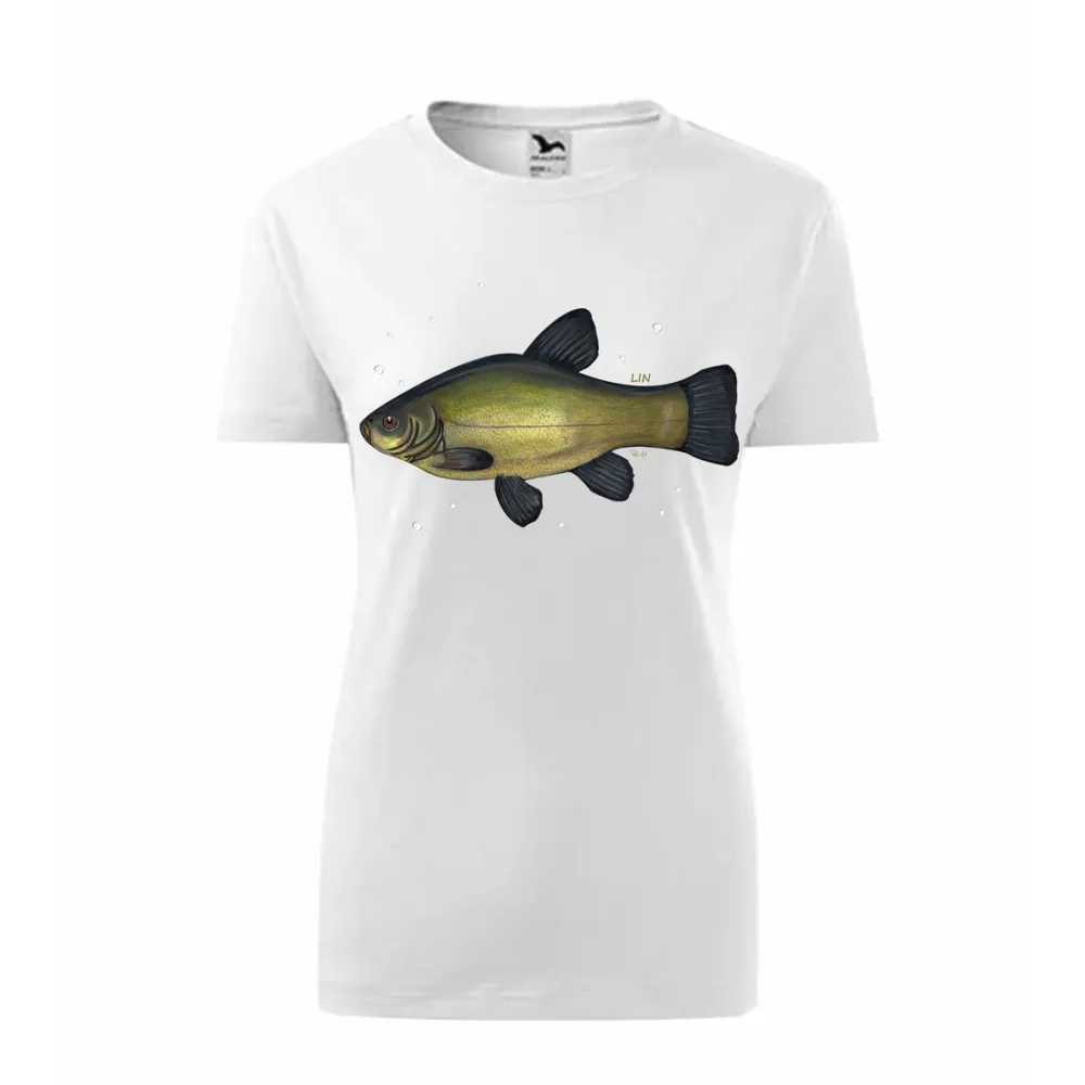 Koszulka Damska Biała Premium - RYBY SŁODKOWODNE | Sklep Online