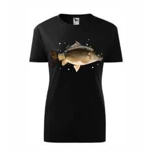 Koszulka Damska Czarna Premium z Rybami Słodkowodnymi