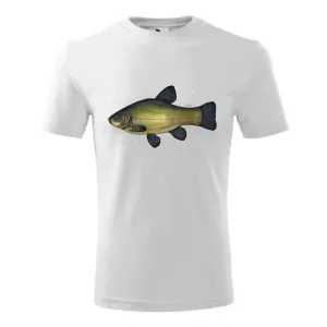 Koszulka Bawełniana Męska Biała - RYBY SŁODKOWODNE | Sklep Od