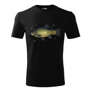 Koszulka Bawełniana Dziecięca Czarna - RYBY SŁODKOWODNE - Skle