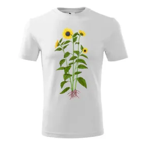 Modna koszulka dziecięca z białymi kwiatami