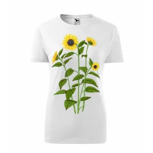 Stylowa Koszulka Bawełniana Damska - Biała z Kwiatowym Wzorem