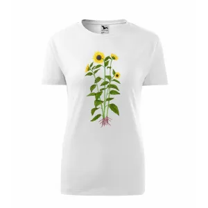 Koszulka Damska Biała Premium z Kwiatowym Wzorem - Elegancj