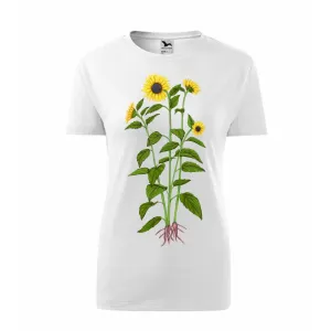 Koszulka Damska Biała Premium z Kwiatowym Wzorem - Elegancj