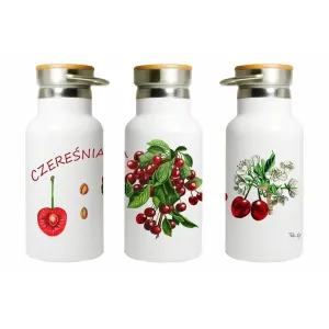 Butla stalowa termos 350 ml - OWOCE: Trzymaj ciepło zawsze przy 