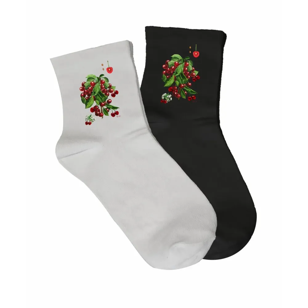 Skarpety męskie białe - OWOCE | Najwyższa jakość i wyjątkow