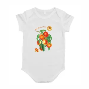 Body dziecięce białe z motywem owocowym - OWOCE