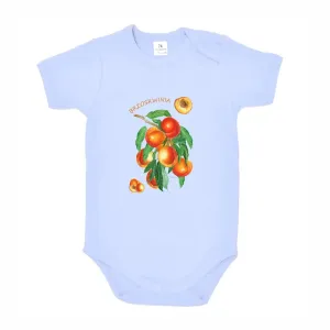 Body dziecięce niebieskie z motywem owoców - Stylowa odzież dl