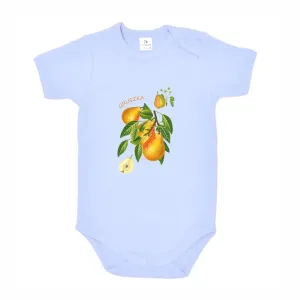 Body dziecięce niebieskie z motywem owoców - Stylowa odzież dl