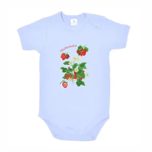 Body dziecięce niebieskie z motywem owoców - Stylowa odzież dl