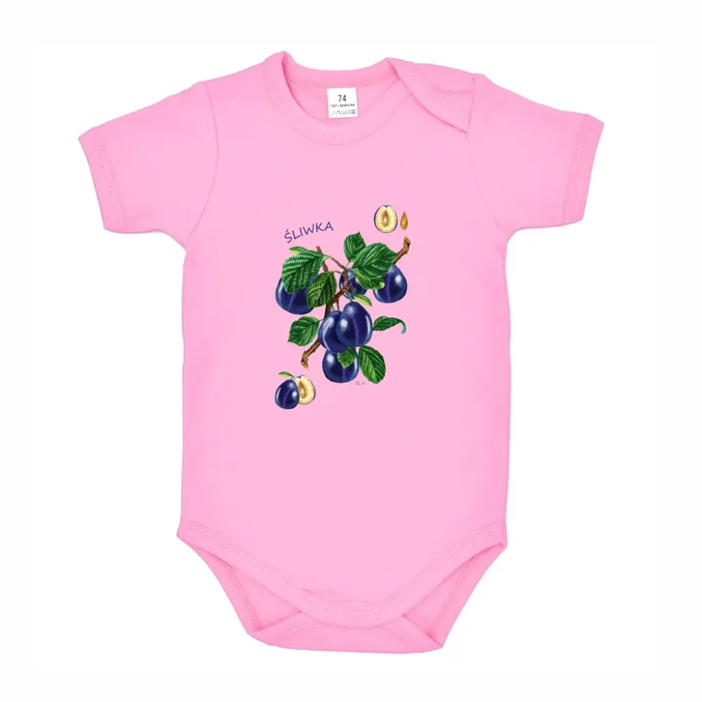 Body dziecięce różowe - OWOCE | Sklep Dla Dzieci