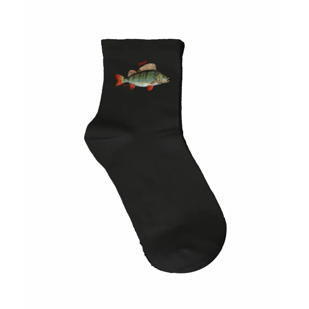 Skarpety męskie czarne - RYBY SŁODKOWODNE | Sklep online