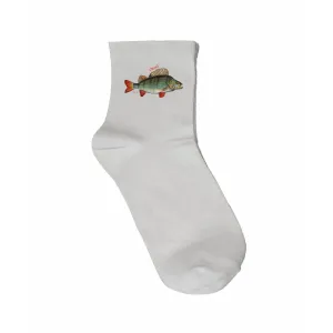 Skarpety męskie białe - RYBY SŁODKOWODNE | Sklep online