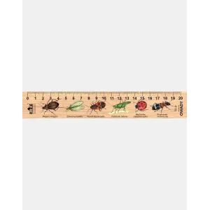 Linijka drewniana OWADY IV - Wyjątkowy dodatek do biurka