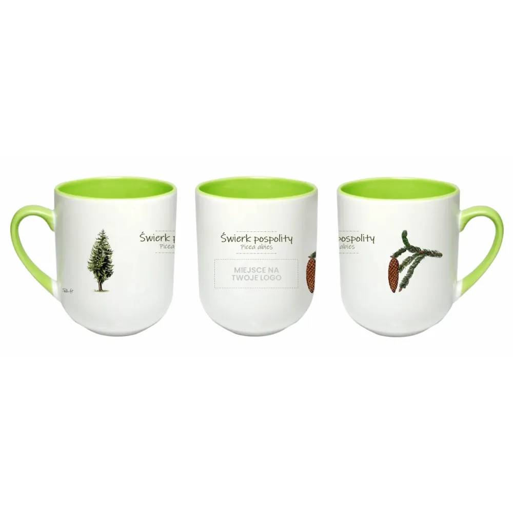 Personalizowany kubek do kawy i herbaty z motywem drzewa - 290 ml