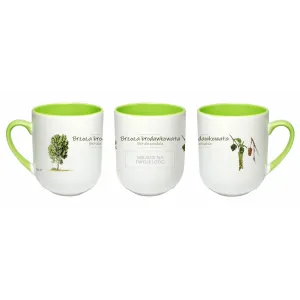 Personalizowany kubek do kawy i herbaty 330 ml - Drzewa Brzoza