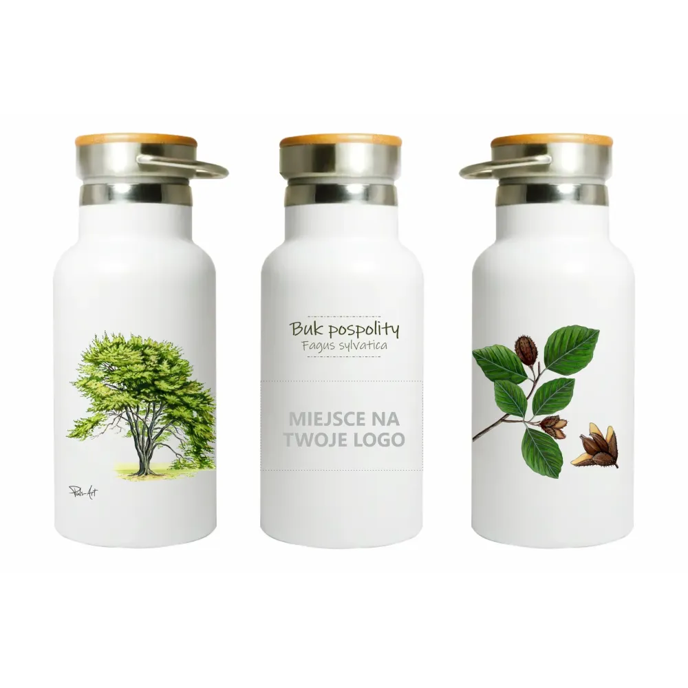 Butla stalowa termos 350 ml - Personalizacja - Sklep z drewnianym