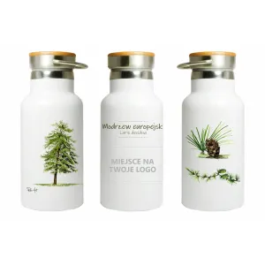Butla stalowa termos 350 ml - Personalizacja w modrzewiu
