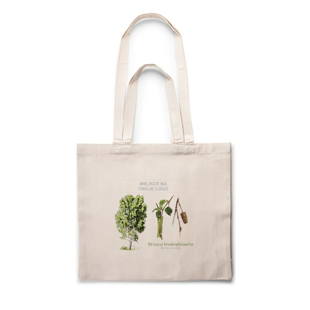 Torba bawełniana naturalna z personalizacją - DRZEWA / BRZOZA