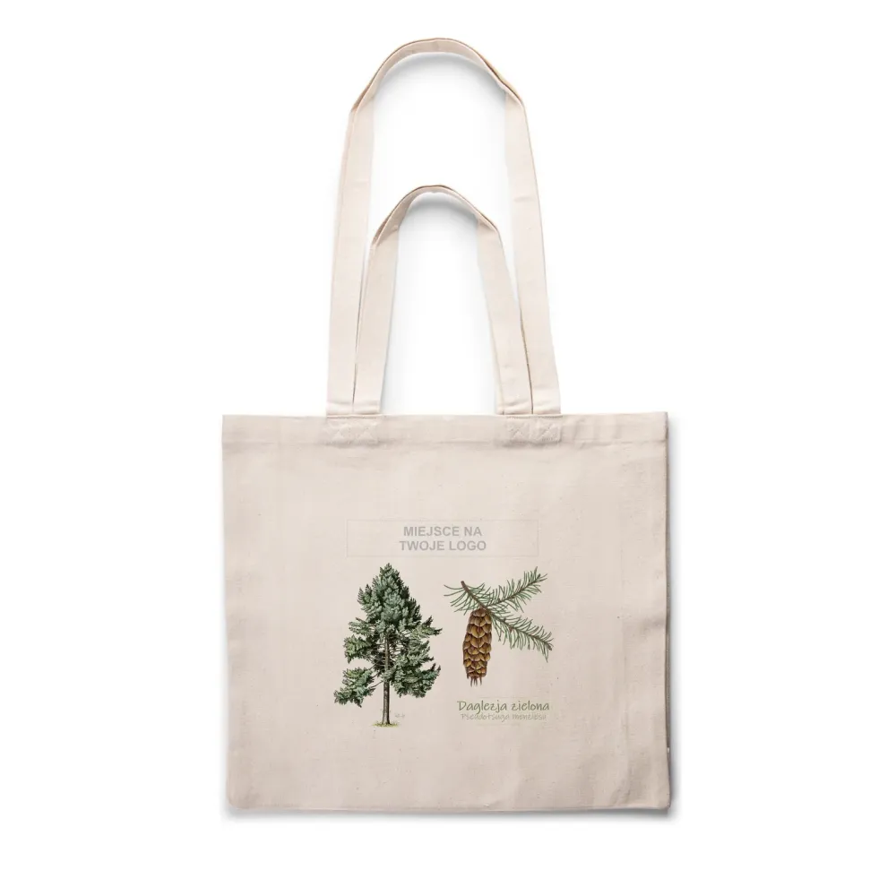 Torba bawełniana naturalna z personalizacją - DRZEWA / DAGLEZJA