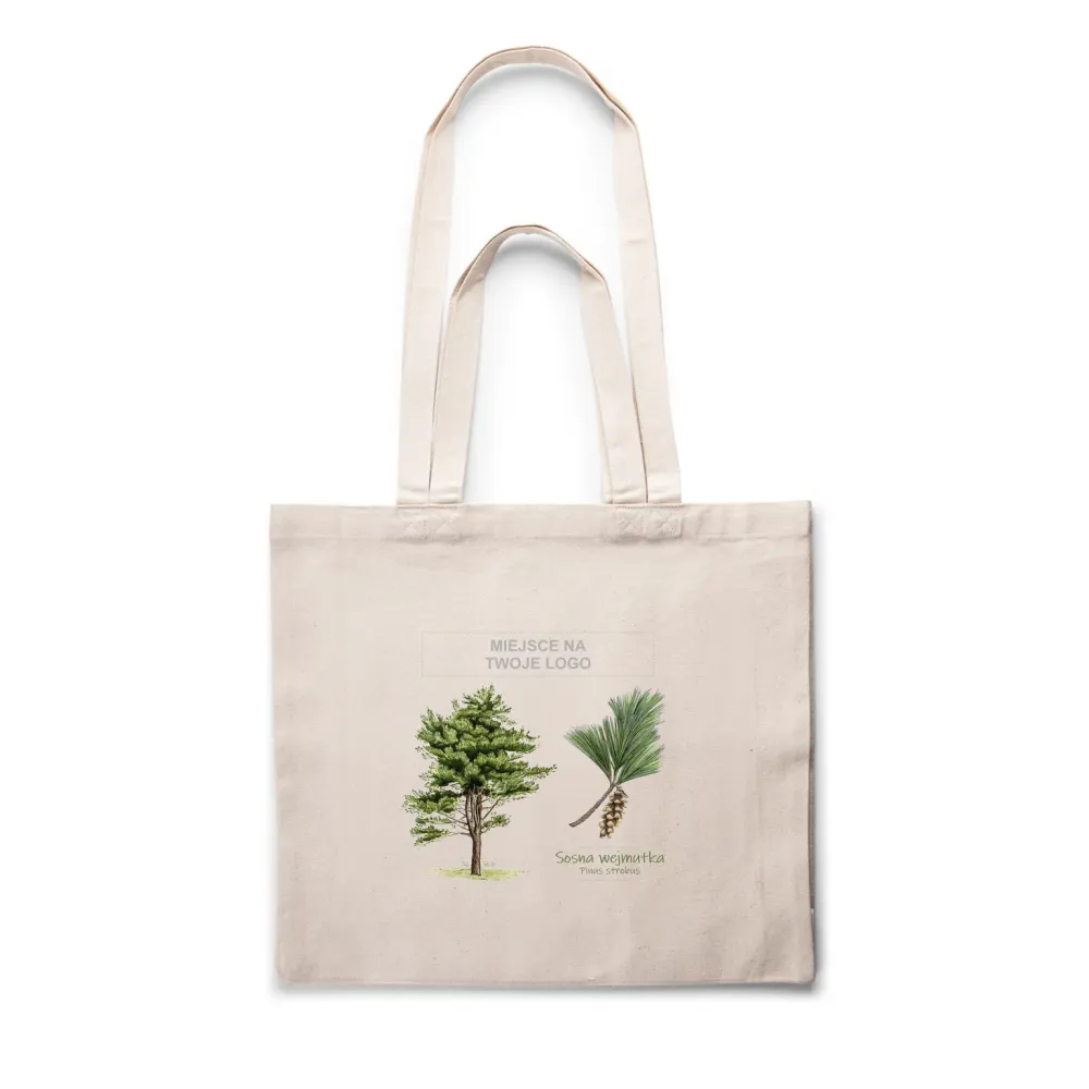 Torba bawełniana naturalna z personalizacją - DRZEWA / WEJMUTKA