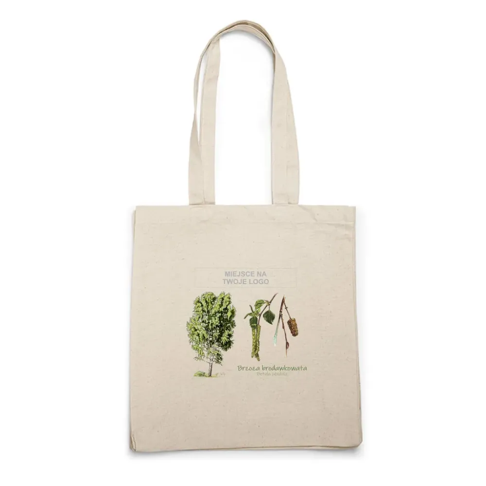 Elegancka torba bawełniana z personalizacją - DRZEWA / BRZOZA
