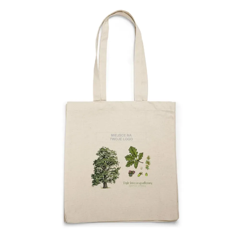 Torba bawełniana naturalna rozszerzana - Personalizacja