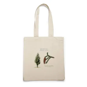 Torba bawełniana naturalna z personalizacją - DRZEWA / ŚWIERK