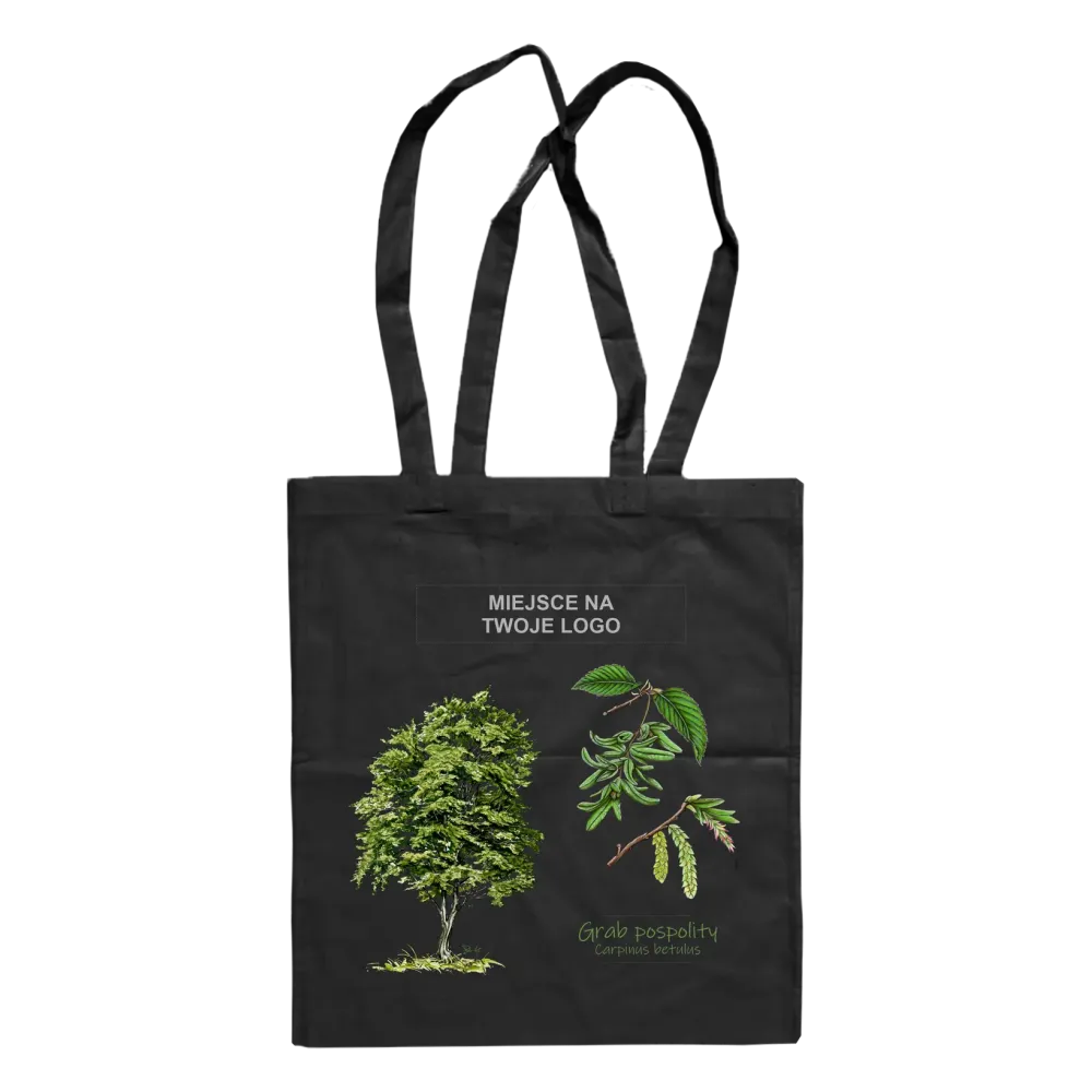 Torba bawełniana czarna 220g z personalizacją